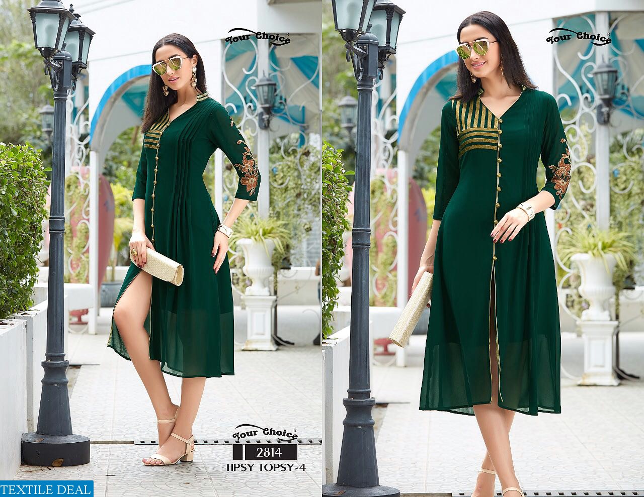 your choice Tipsy topsy vol-4 Wholesale Western Ready made Kurtis